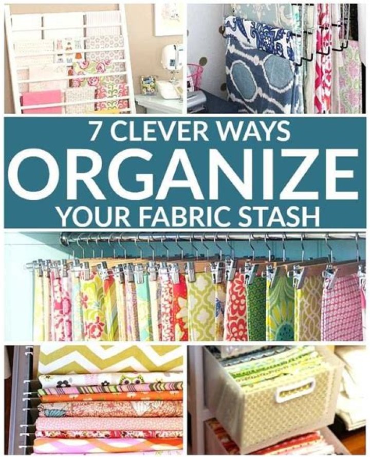 How to organize your fabric stash