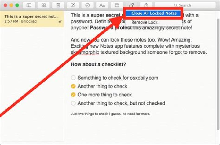 How to password protect notes on the iphone