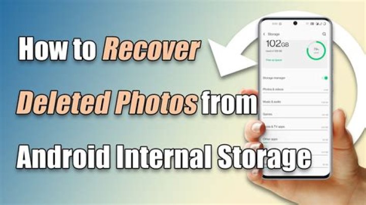 How to recover deleted photos on android