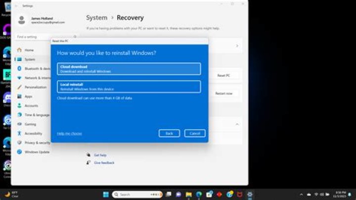 How to reset a windows program to its default settings