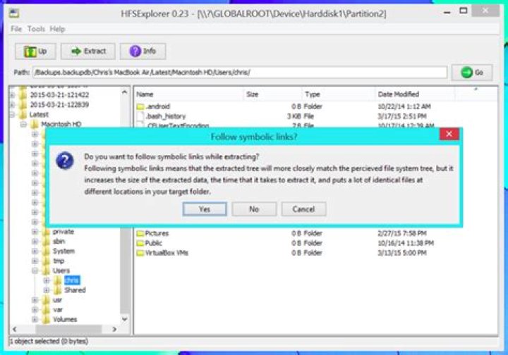How to restore files from a time machine backup on windows