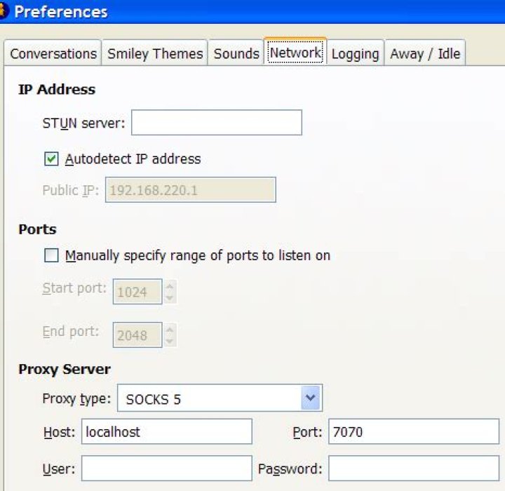 How to secure gaim instant messenger traffic at work with securecrt and ssh