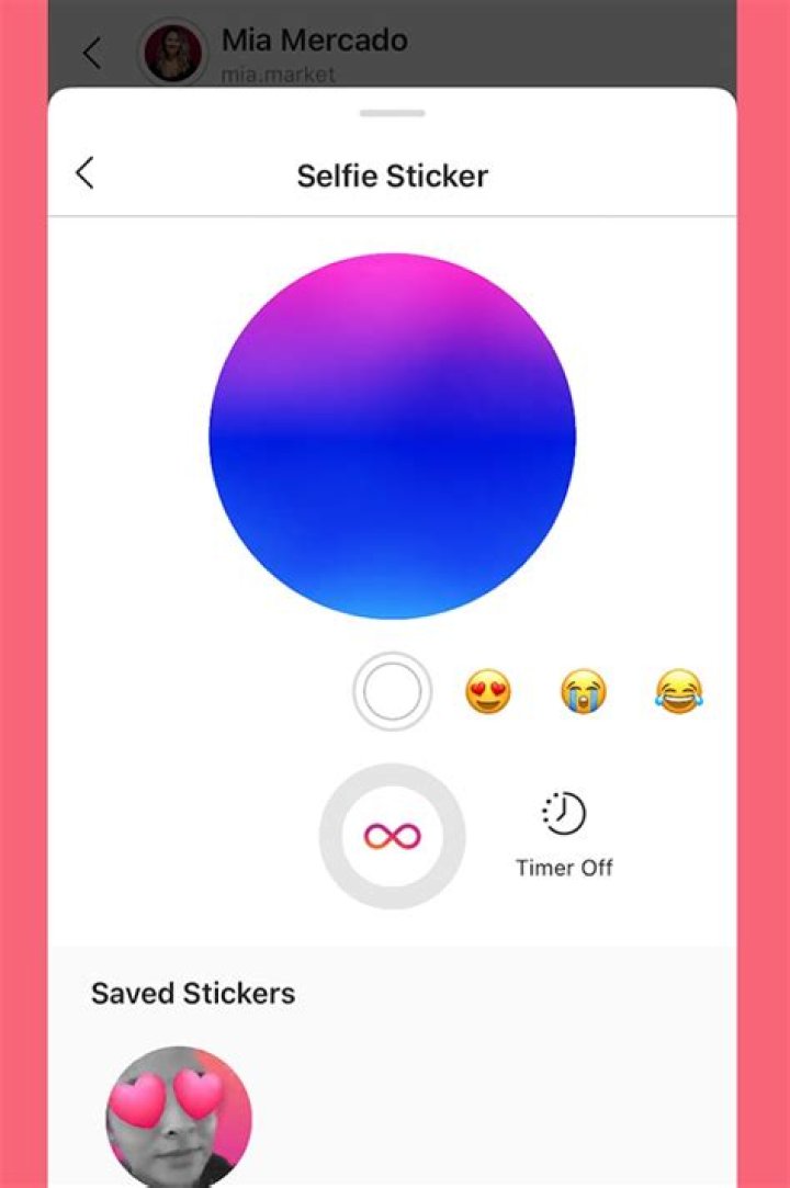 How to send selfie stickers on instagram