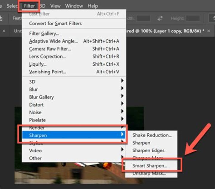 How to sharpen an image in photoshop