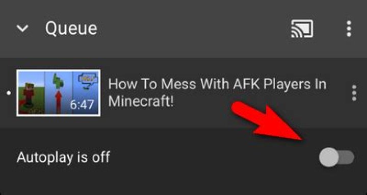 How to stop youtube from autoplaying the next video on chromecast