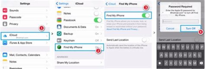 How to turn find my ipad on or off