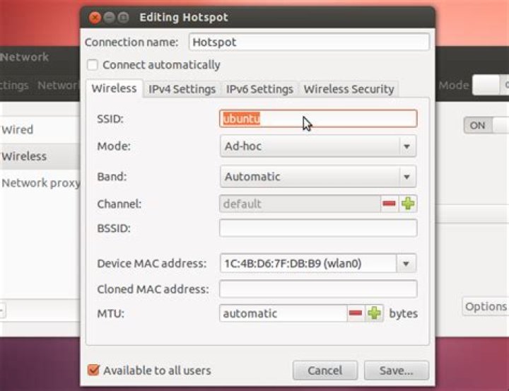 How to turn your ubuntu laptop into a wireless access point