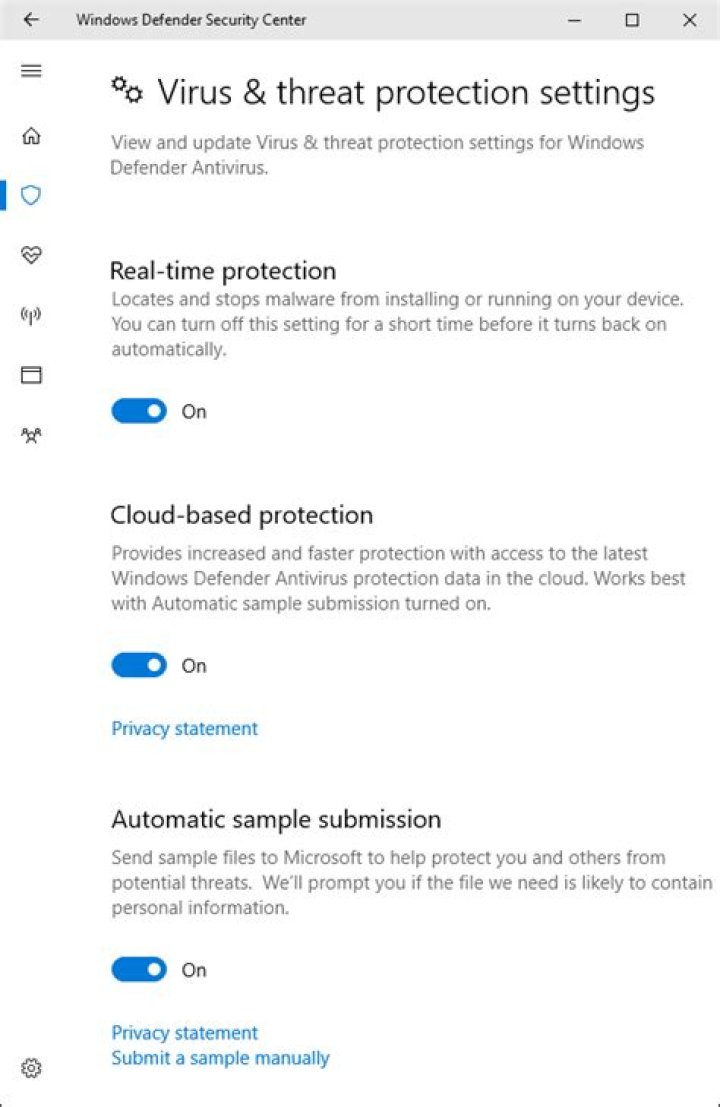 How to use the built-in windows defender antivirus on windows 10