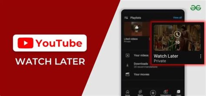 How to use watch later on youtube