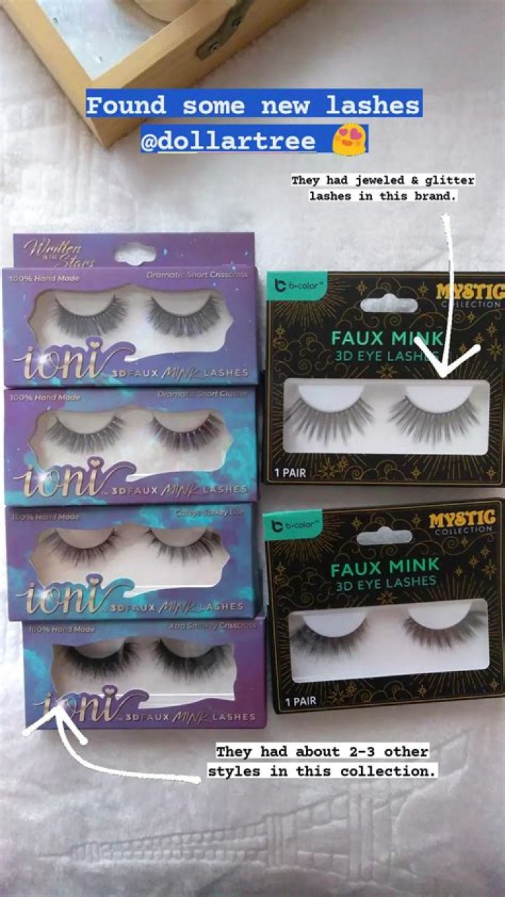 I'm a makeup artist - I get my favorite lashes at Dollar Tree & even I was stunned by the brand goodies on my last trip