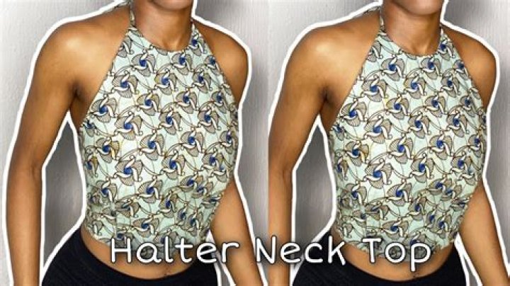 I finally found a backless halter neck top I can wear without a bra as a 30J-cup, I love that it ties in so many ways