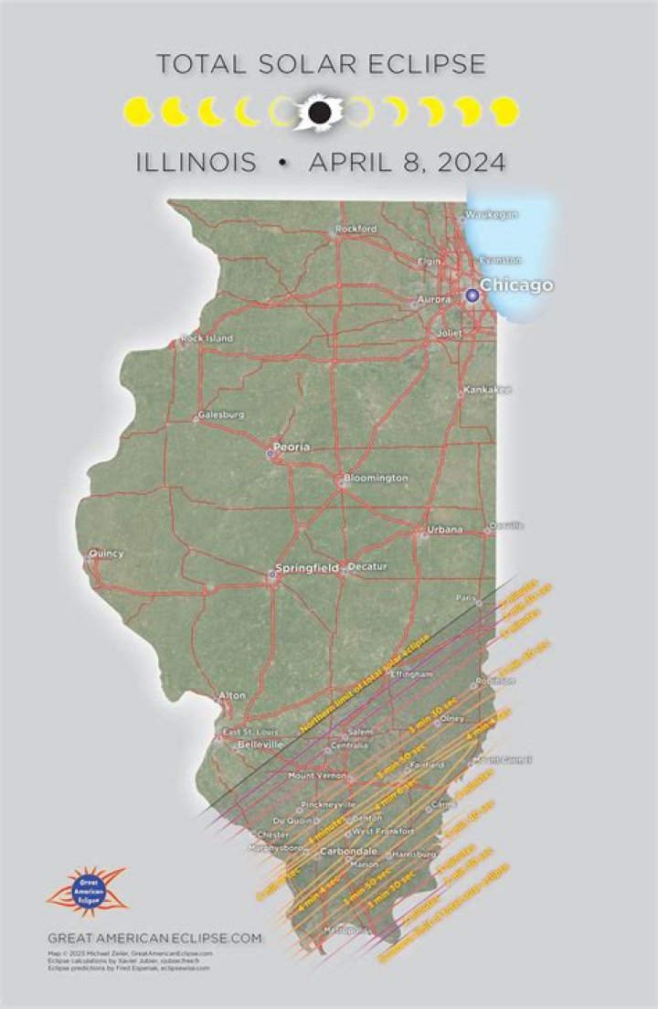Illinois eclipse map: Which cities will have the best view?