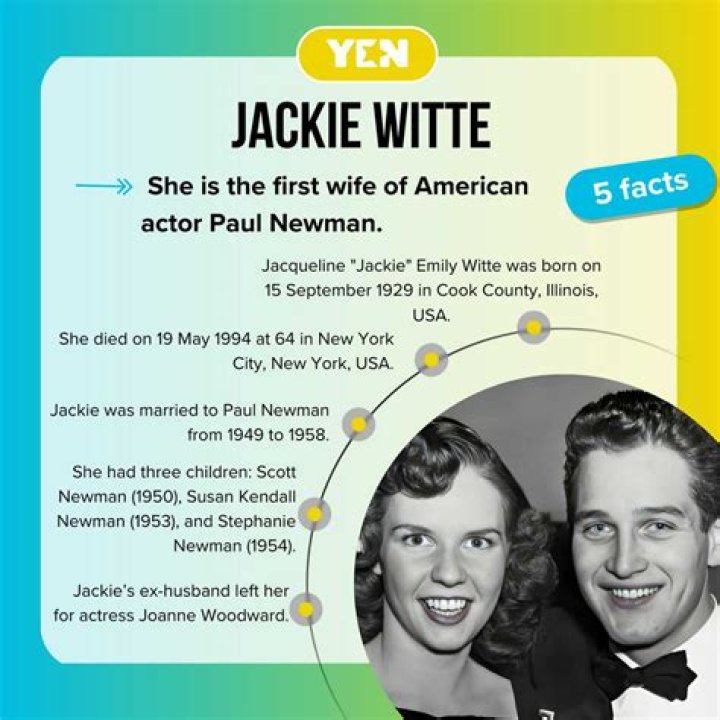 Jackie Witte: Where Is She Now? Update Of First Wife Of Paul Newman