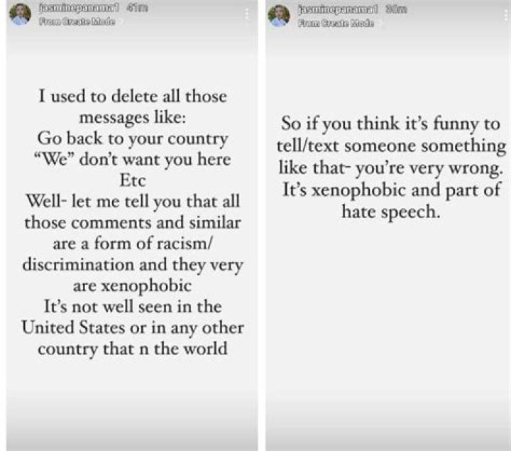 Jasmine Pineda blasts ‘xenophobic’ critic for sending her ‘hate speech’ demanding she ‘go back’ to Panama
