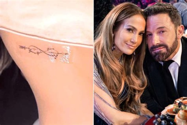 Jennifer Lopez Shows Off Her Matching Tattoos with Ben Affleck