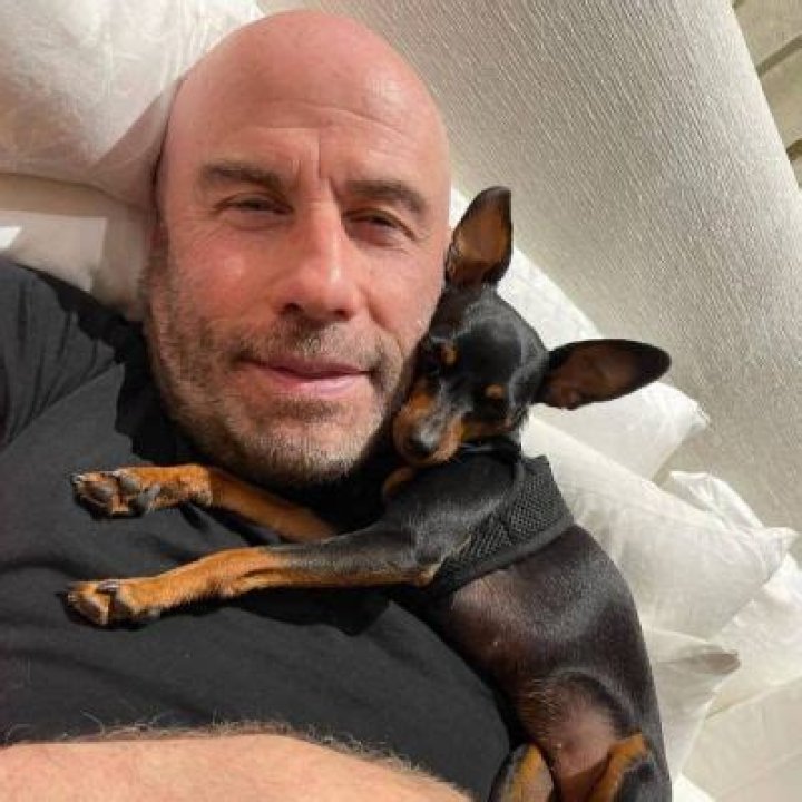 JOHN Travolta And His Son Ben Were All Smiling As They Showcased Their New Furry family Member