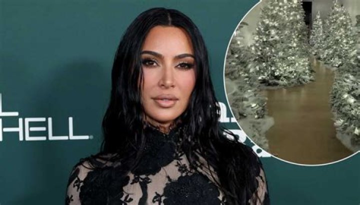 Kardashian fans call out Kim for 'unnecessary' Christmas decor as star shows off massive lights display at $60m mansion