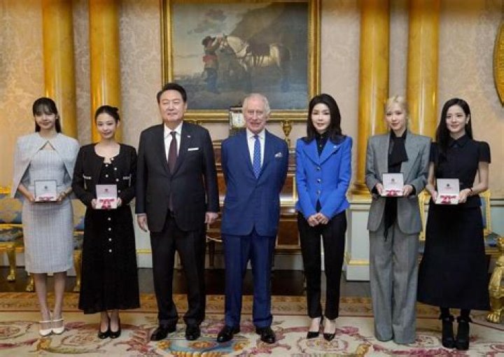 King Charles III honors K-pop girl group Blackpink during South Korean president’s state visit