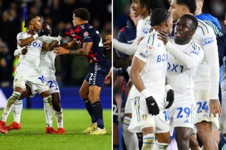 Leeds vs Coventry descends into chaos with limbs everywhere and Crysencio Summerville restrained in heated scenes