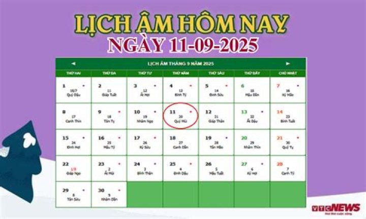 Lịch âm 17/8 – Âm lịch hôm nay ngày 17/8/2023 nhanh và chính xác