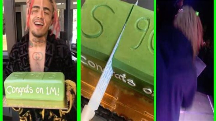 Lil Pump Celebrates Reaching 1 Million Followers on Instagram With Xanax-Themed Cake