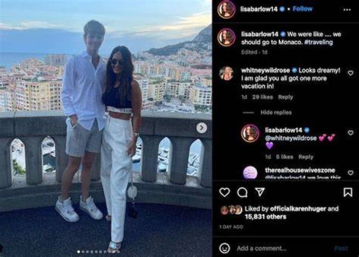 Lisa Barlow goes on a fabulous European vacation with family
