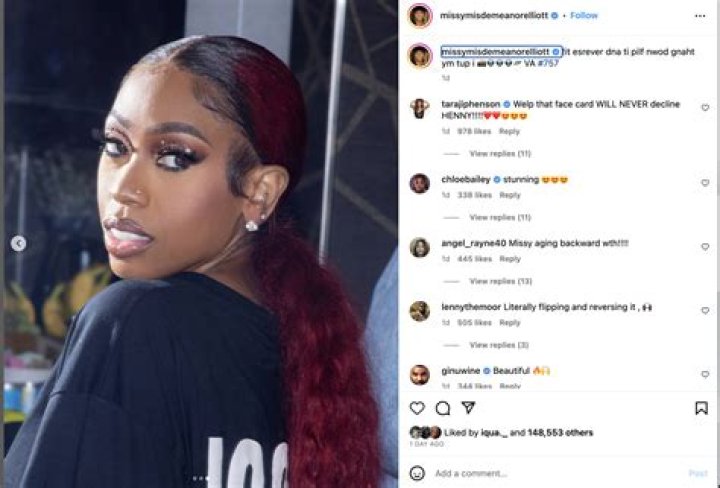 ‘Looks Like the Girl from City Girls’: Missy Elliott’s Latest Images Have Fans Certain She’s Aging Backward