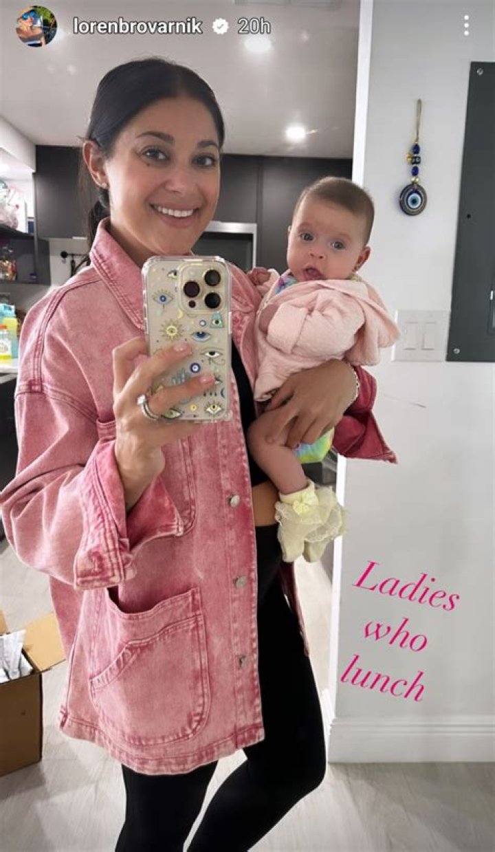 Loren Brovarnik and her little ‘lady’ Ariel rock matching pink looks for Valentine’s Day lunch