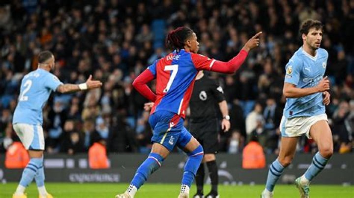 Man City 2 Crystal Palace 2: Michael Olise's last-gasp penalty sees champions lose more ground on Arsenal and Liverpool