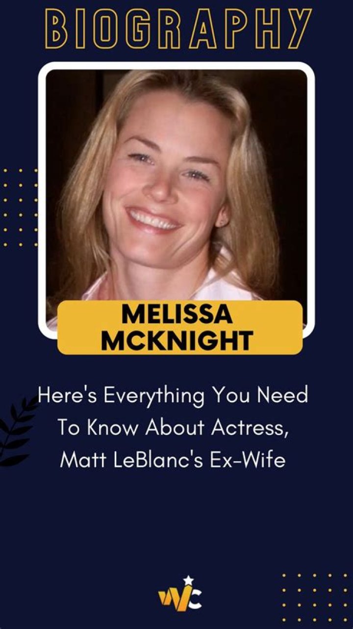 Melissa McKnight: The Journey Of A Remarkable Personality