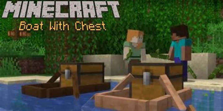Minecraft: How To Craft A Boat With Chest