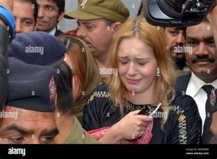 Model Tereza Hluskova, 22, bursts into tears in Pakistani court after being charged with smuggling £1.1m of heroin