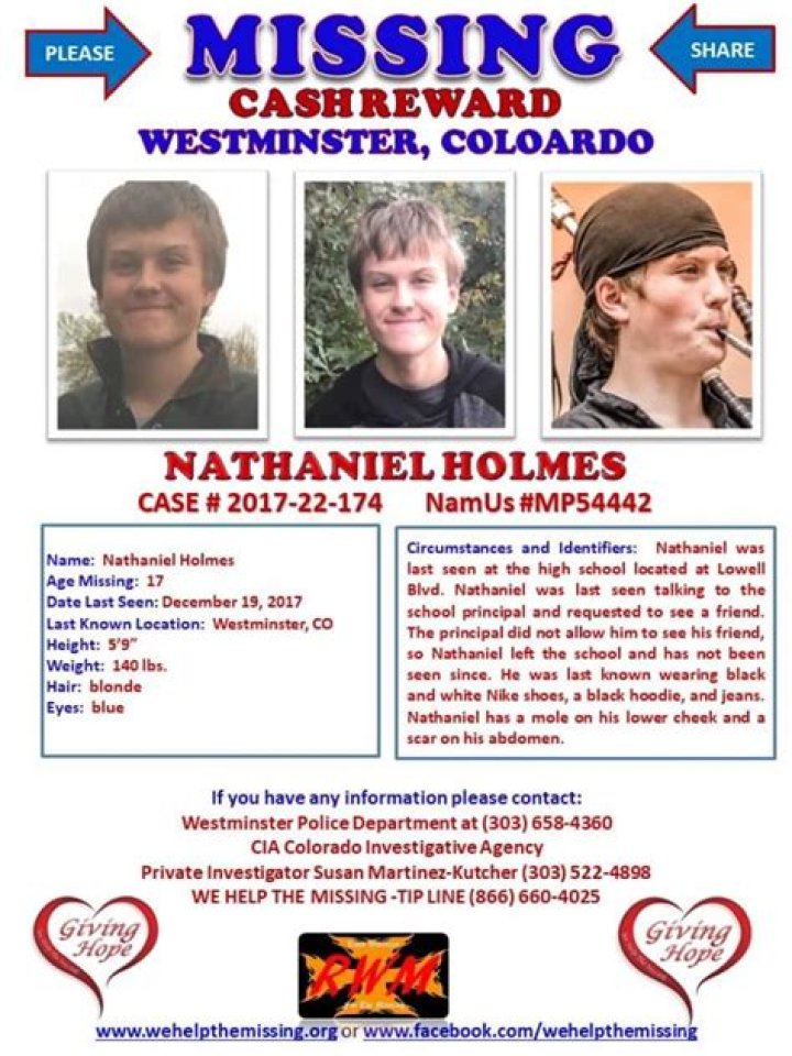 Nathaniel Holmes: Found or Missing? Is He Dead or Alive?