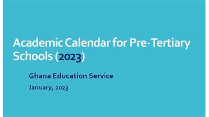 New GES Academic Calendar 2024