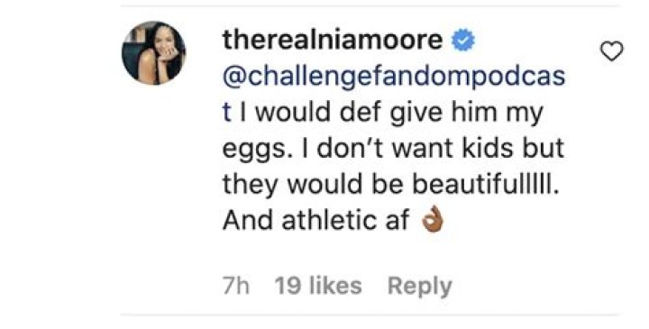 Nia Moore from The Challenge comments on All Stars 3 hookup with castmate Jordan Wiseley