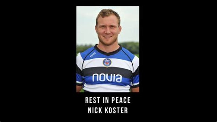 Nick Koster Obituary – Death: Former Bristol and Bath Back-Row, Nick Koster Dies At 34, Cause of Death