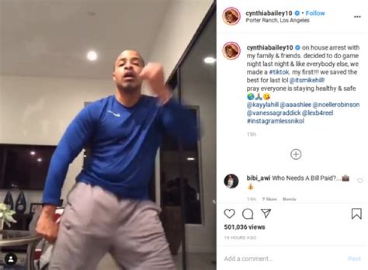 ‘Ok Grey Sweatpants’: Cynthia Bailey Fans Zoom In on Her Fiancé’s ‘Print’ In New Tik Tok Video