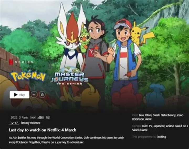 Pokemon Journeys Announces Next Netflix Episode Drop