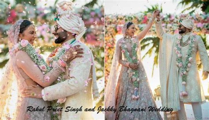 Rakul Preet Singh-Jackky Bhagnani Wedding: Floral pastel lehenga to kundan jewelry and fancy diamond ring, decoding couple’s look