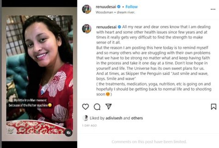 Renu Desai reveals suffering from heart and health issues; Pens a courageous post