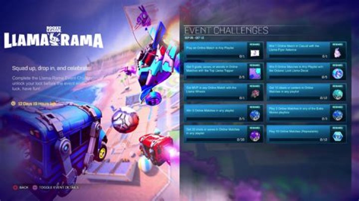 Rocket League Guide - How to Complete Llama-Rama Challenges
