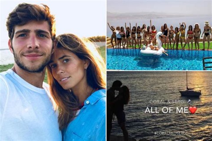 Sergi Roberto stars in cringe-worthy pre-wedding video as Wag Coral Simanovich simmers on lavish hen do