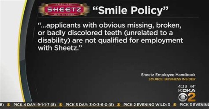 Sheetz pulls 'smile policy' from handbook after employee feedback