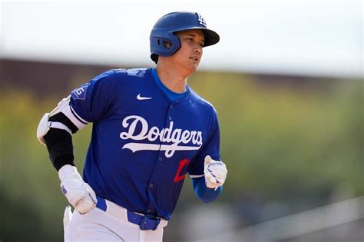 Shohei Ohtani hits 2-run homer in first exhibition game with Los Angeles Dodgers