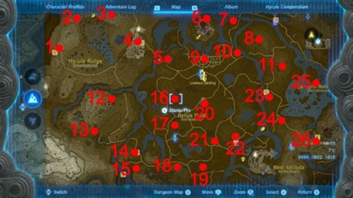 Shrine locations in Zelda: Tears of the Kingdom - find all shrines