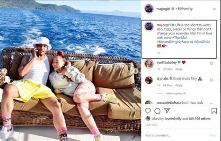 ‘Sis You Look Happy’: Tiny Harris Fans Deem Her and T.I. ‘The Realest Couple’ In This Sweet IG Snap