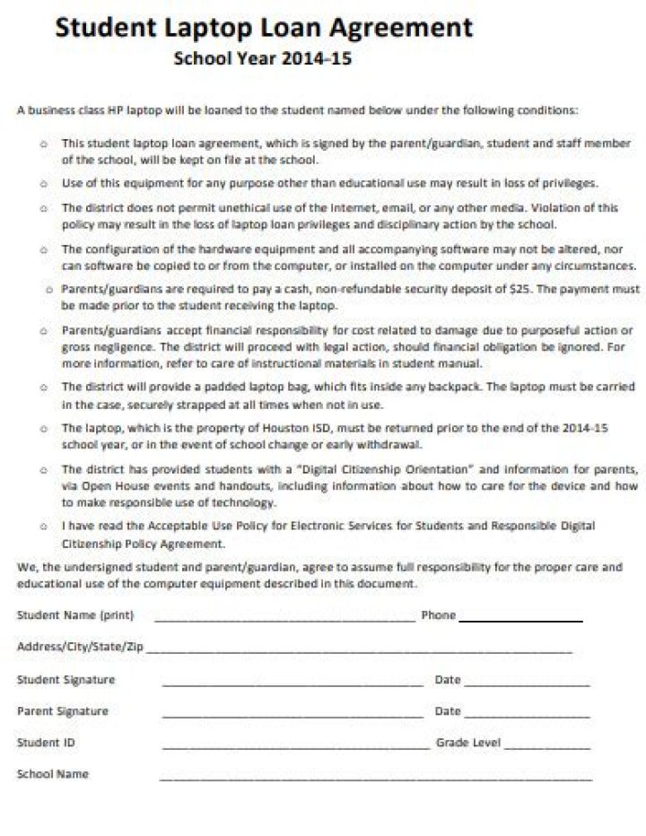 Student Laptop Loan Program February 2024
