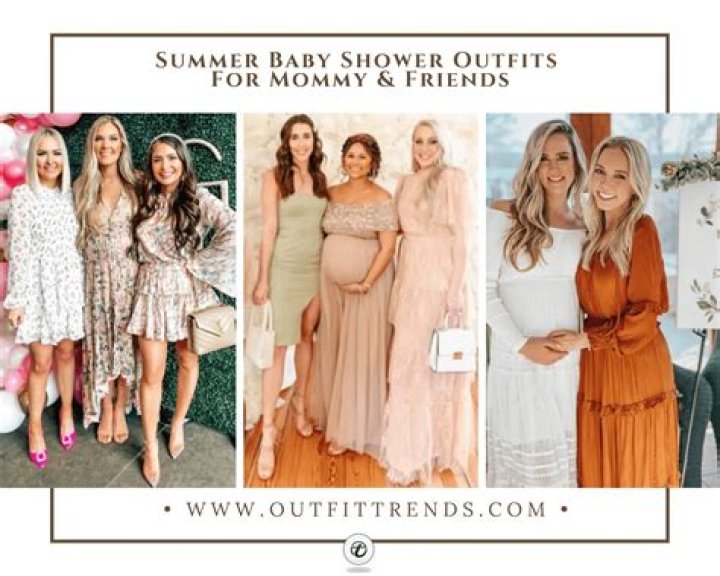 Stylish mum-to-be shares baby shower outfit options but people are mortified by the same unusual dress