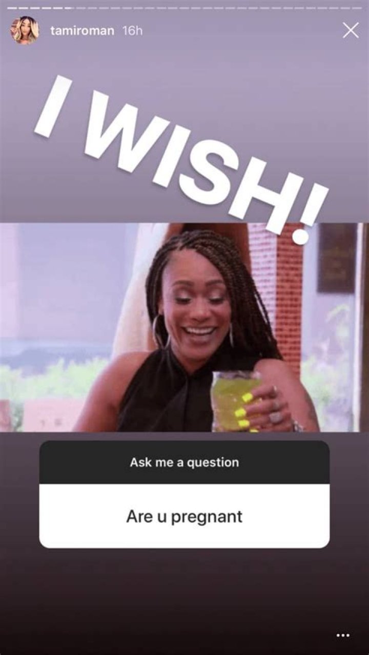 Tami Roman Regretfully Confirms She’s Not with Child After Fan’s Speculation