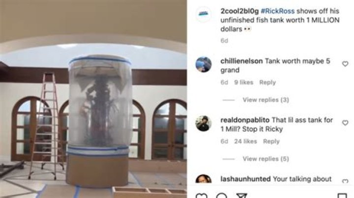 ‘That Lil A– Tank’: Rick Ross Fans Aren’t Impressed with His New ‘$1 Million Fish Tank’